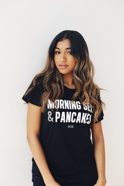 Morning Sex & Pankcakes Sleep Tee