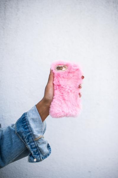 Baby Pink Fur iPhone Case